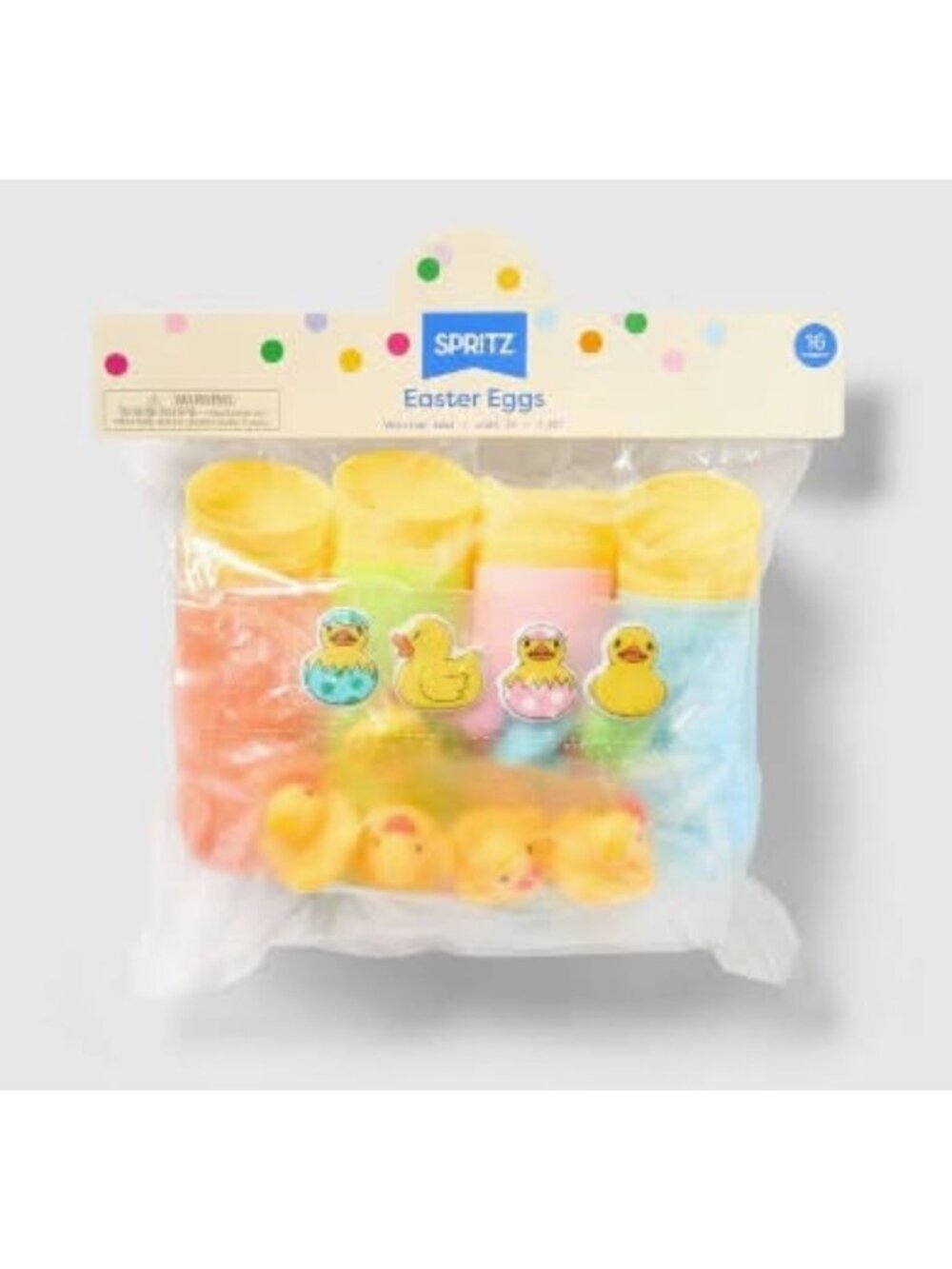 Target 16ct Easter Plastic Eggs Fillers Ducks Erasers Balls Stickers - Spritz™